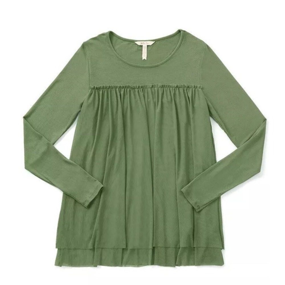 Matilda Jane Womens A New Leaf Top Size Small New‎ Green Flowy